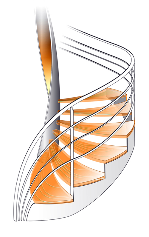 escalier hélicoïdal