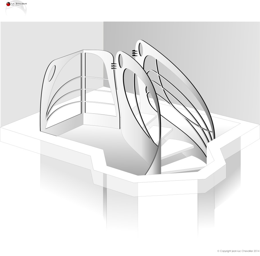 Garde corps design Art Nouveau