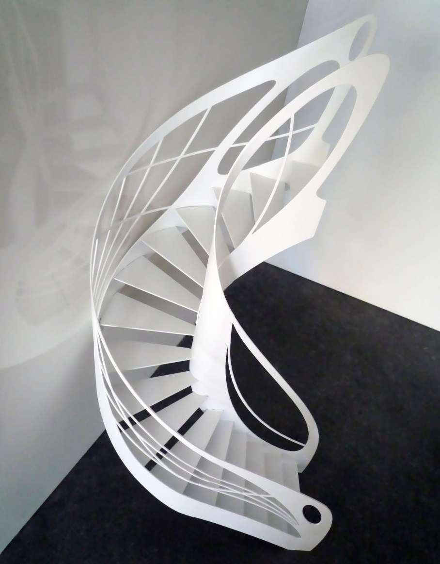 escalier design contemporain débillardé